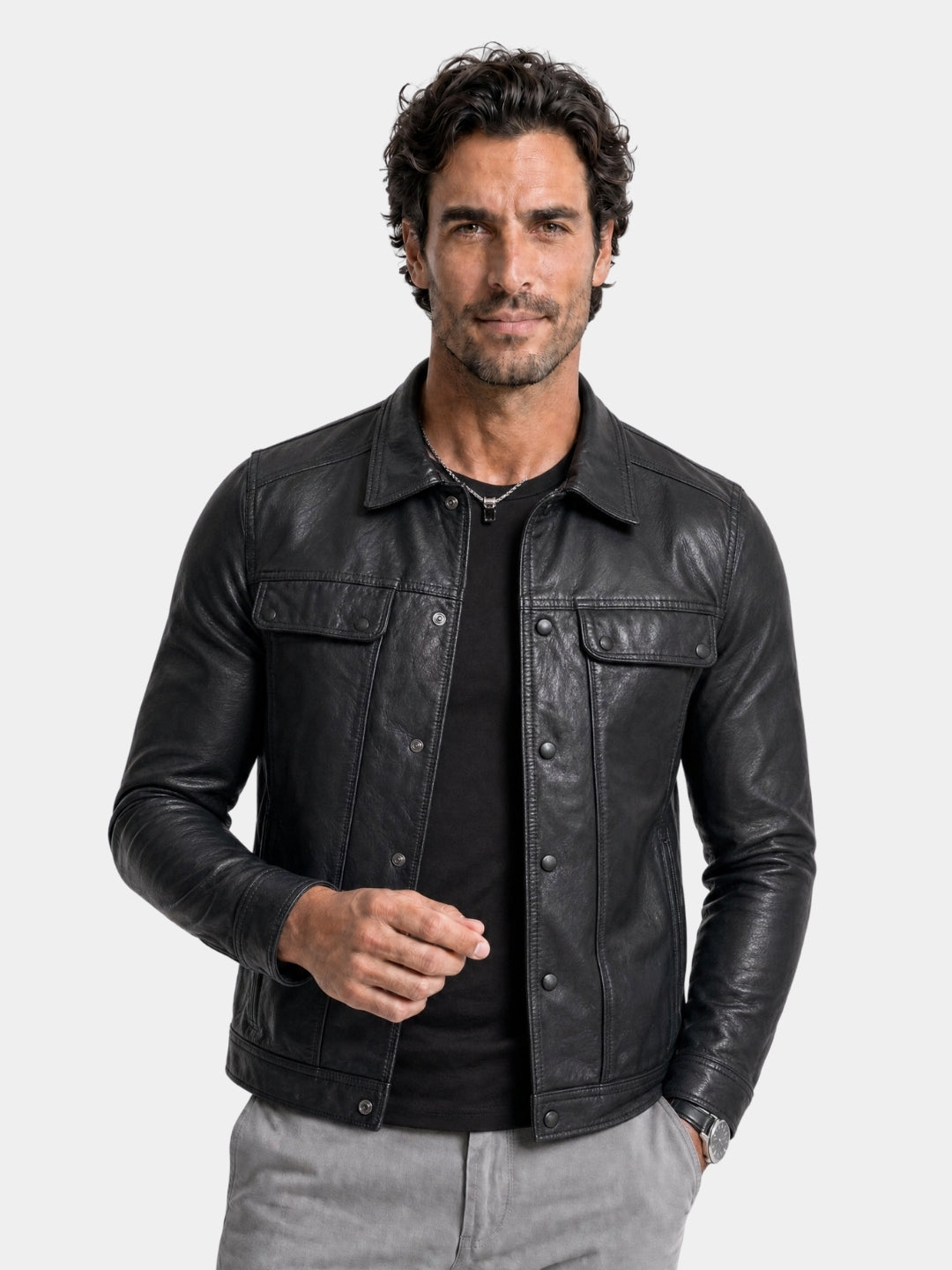 Giacca Bronze Rebel in pelle - Aurelio Club