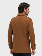 Cappotto in misto lana con inserto a collo alto - Aurelio Club