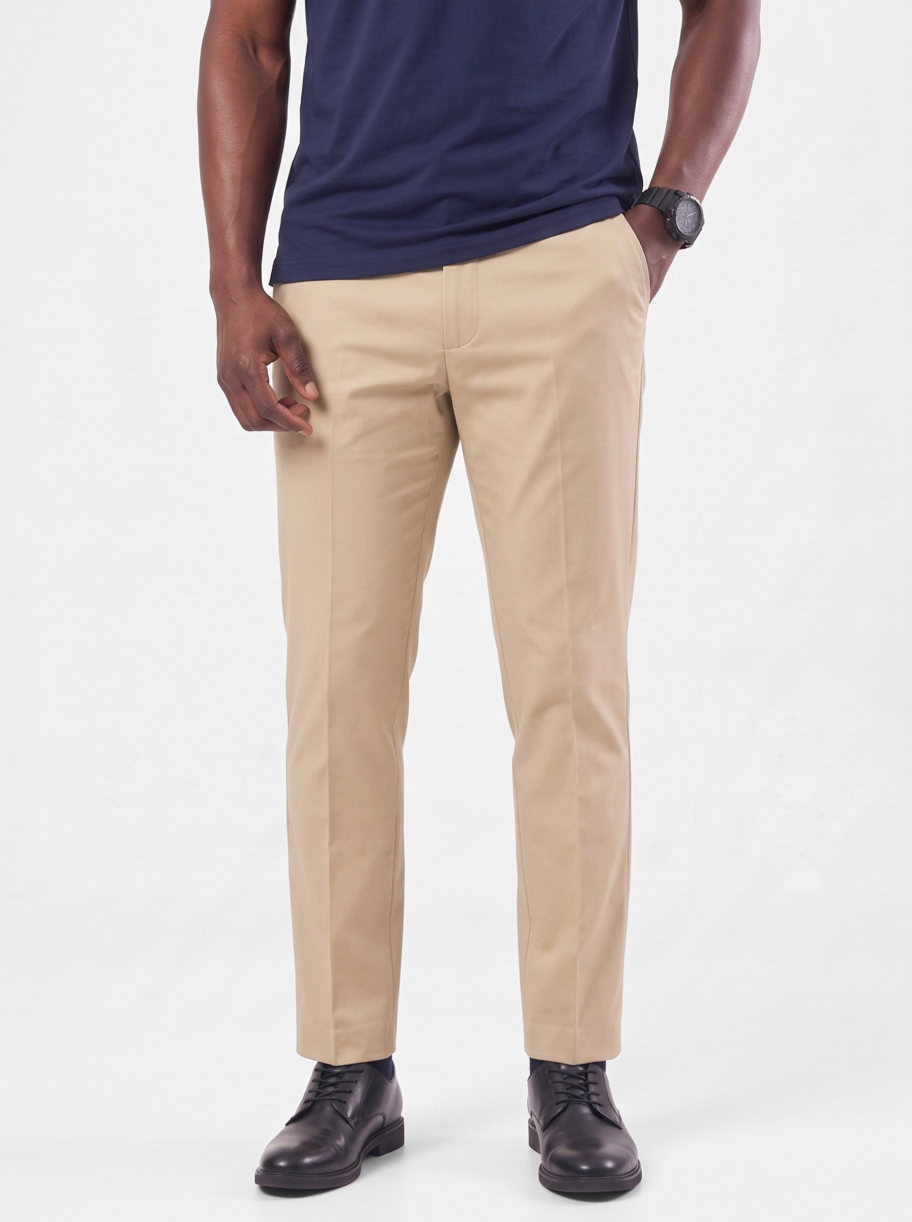 Pantaloni Regency elasticizzati a gamba dritta - Aurelio Club