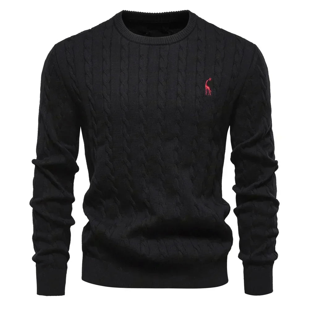 Pullover uomo lavorato a trecce
