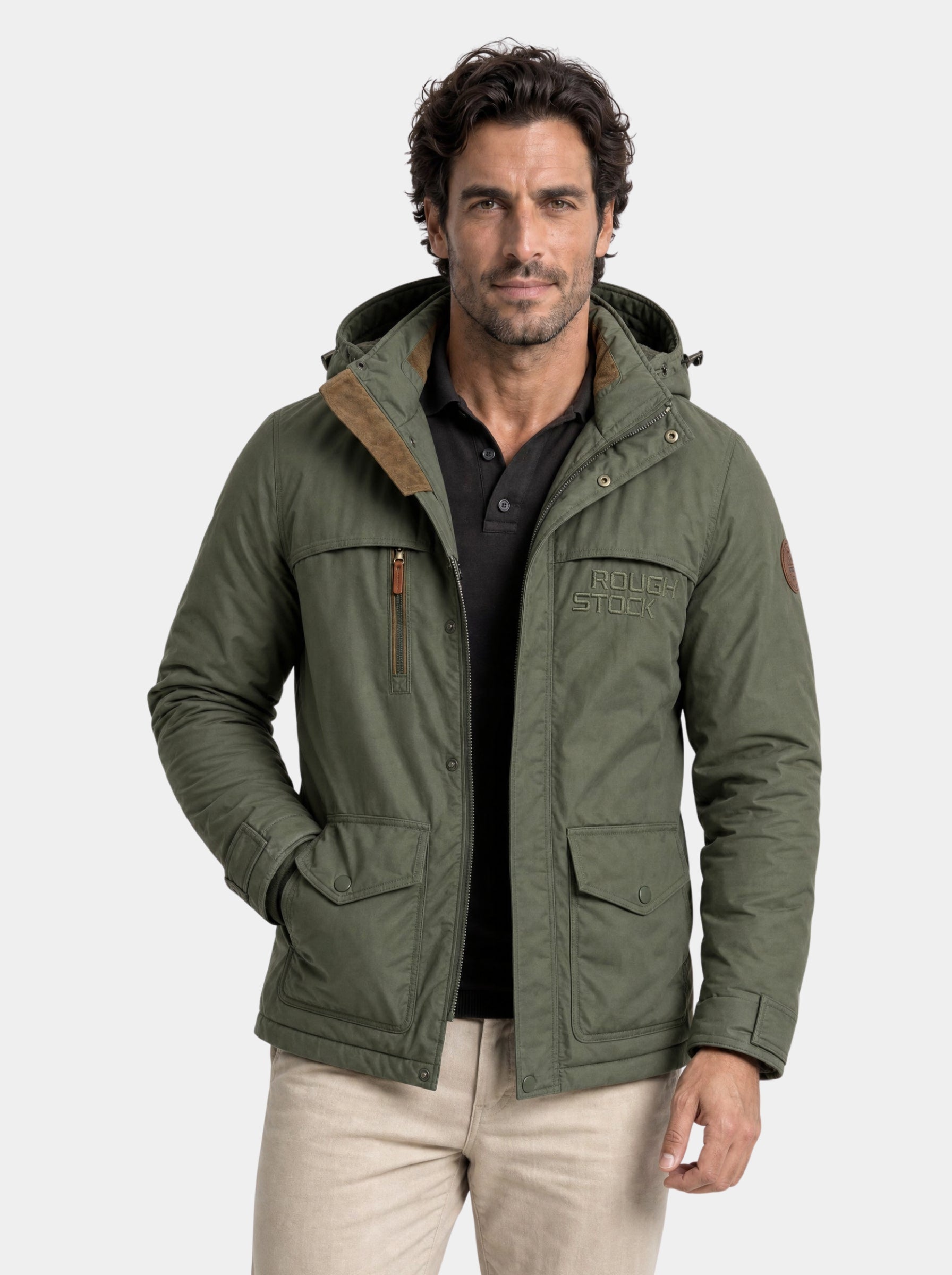 Giacca con cappuccio d'ispirazione militare - Aurelio Club