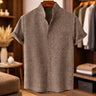 Camicia uomo a maniche corte dalla linea aderente
