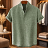 Camicia uomo a maniche corte dalla linea aderente