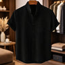 Camicia uomo a maniche corte dalla linea aderente
