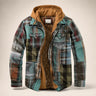 Giacca uomo a quadri con effetto patchwork