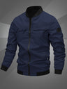 Giacca uomo con collo bomber e ricamo