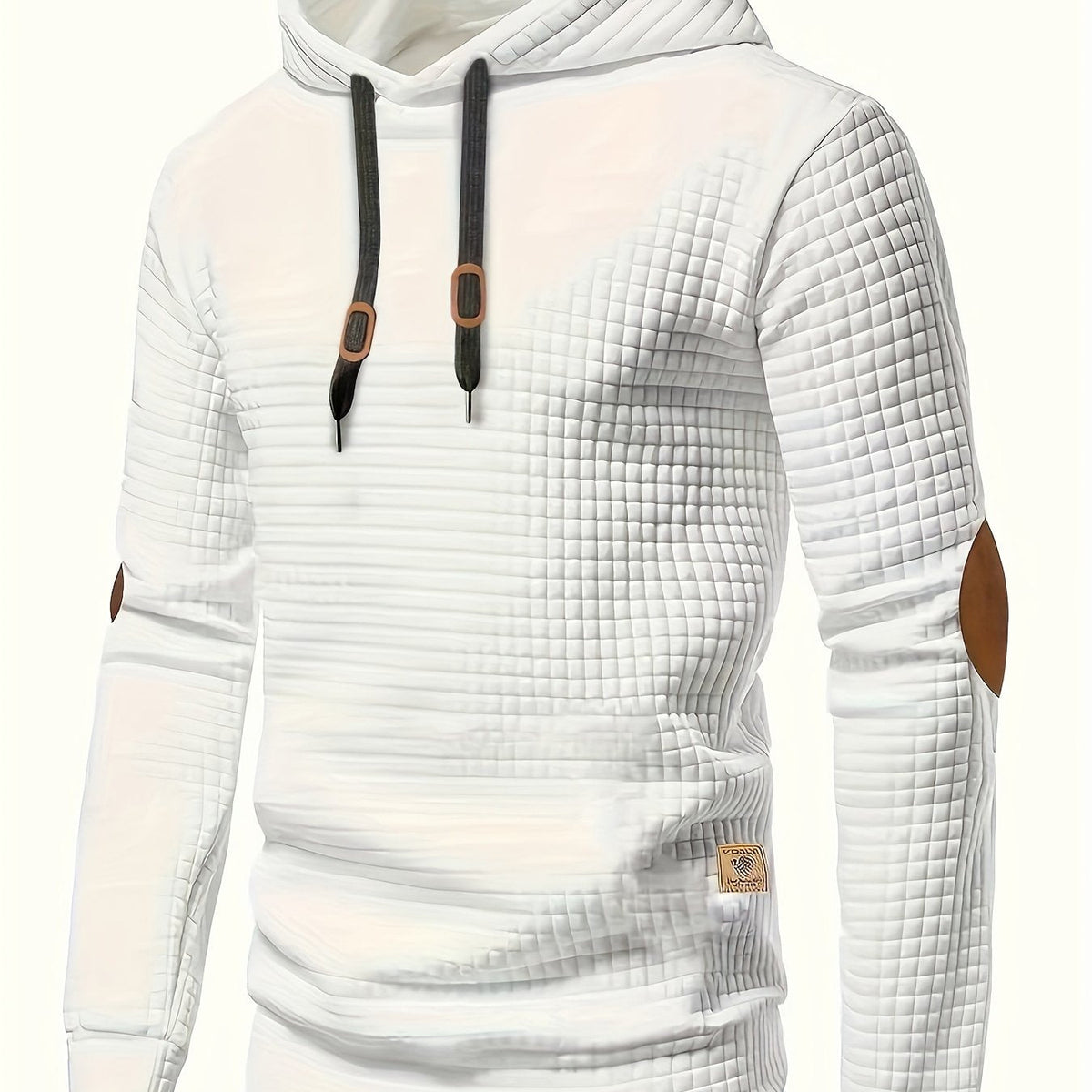 Maglia uomo a quadri con cappuccio