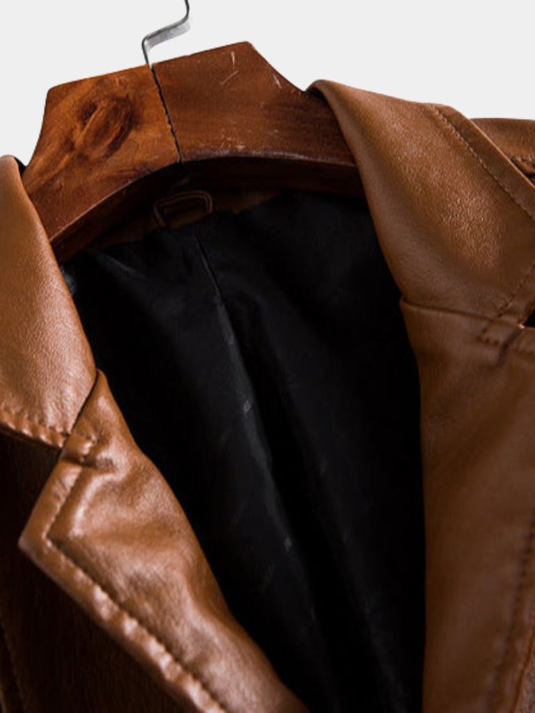 Giacca Bold Caramel in pelle - Aurelio Club