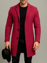 Cappotto uomo classico con revers e bottoni