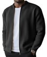Cardigan uomo a coste con zip