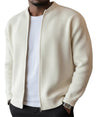 Cardigan uomo a coste con zip