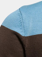 Cardigan in misto cotone con collo alto e zip - Aurelio Club