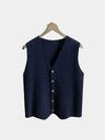 Gilet in lana e cashmere con bottoni - Aurelio Club