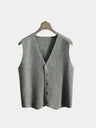 Gilet in lana e cashmere con bottoni - Aurelio Club