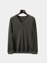 Maglia con scollo a V in lana e cashmere - Aurelio Club