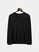 Maglia con scollo a V in lana e cashmere - Aurelio Club