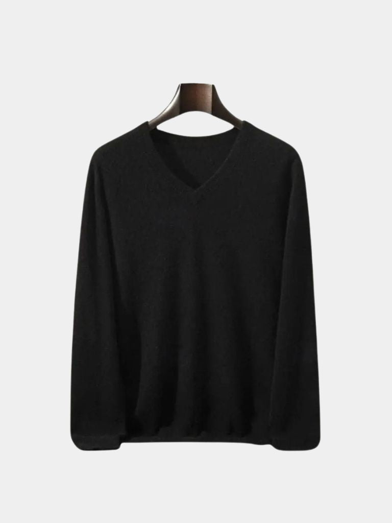 Maglia con scollo a V in lana e cashmere - Aurelio Club