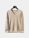 Maglia con scollo a V in lana e cashmere - Aurelio Club