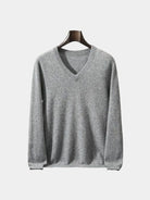 Maglia con scollo a V in lana e cashmere - Aurelio Club