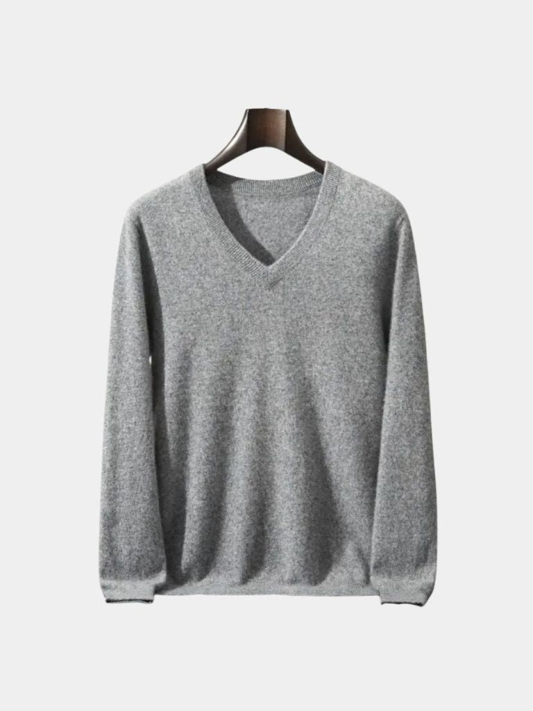 Maglia con scollo a V in lana e cashmere - Aurelio Club