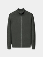 Maglia a collo alto con zip in misto cashmere - Aurelio Club