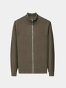 Maglia a collo alto con zip in misto cashmere - Aurelio Club