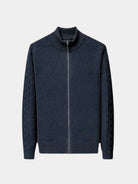 Maglia a collo alto con zip in misto cashmere - Aurelio Club