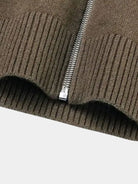 Maglia a collo alto con zip in misto cashmere - Aurelio Club