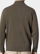 Maglia a collo alto con zip in misto cashmere - Aurelio Club