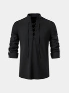 Camicia a maniche lunghe con lacci al collo - Aurelio Club