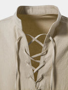 Camicia a maniche lunghe con lacci al collo - Aurelio Club