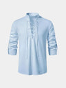 Camicia a maniche lunghe con lacci al collo - Aurelio Club