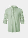 Camicia a maniche lunghe con lacci al collo - Aurelio Club