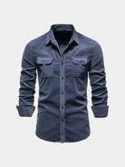 Camicia a maniche lunghe con tasche sul petto - Aurelio Club