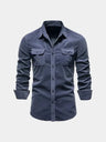 Camicia a maniche lunghe con tasche sul petto - Aurelio Club