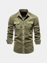 Camicia a maniche lunghe con tasche sul petto - Aurelio Club