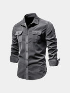 Camicia a maniche lunghe con tasche sul petto - Aurelio Club
