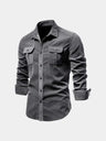 Camicia a maniche lunghe con tasche sul petto - Aurelio Club