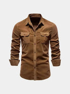 Camicia a maniche lunghe con tasche sul petto - Aurelio Club