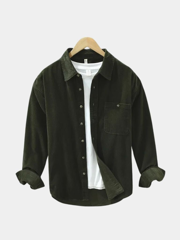Camicia in velluto a coste a maniche lunghe - Aurelio Club