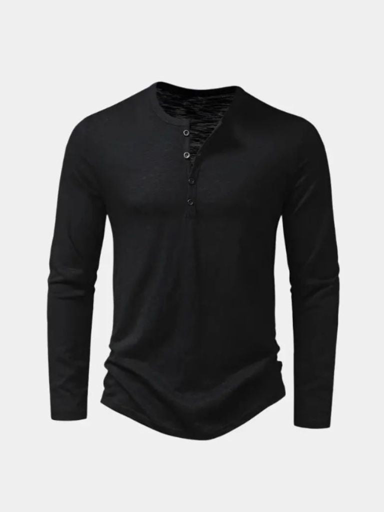 Maglia serafino a maniche lunghe Essential - Aurelio Club