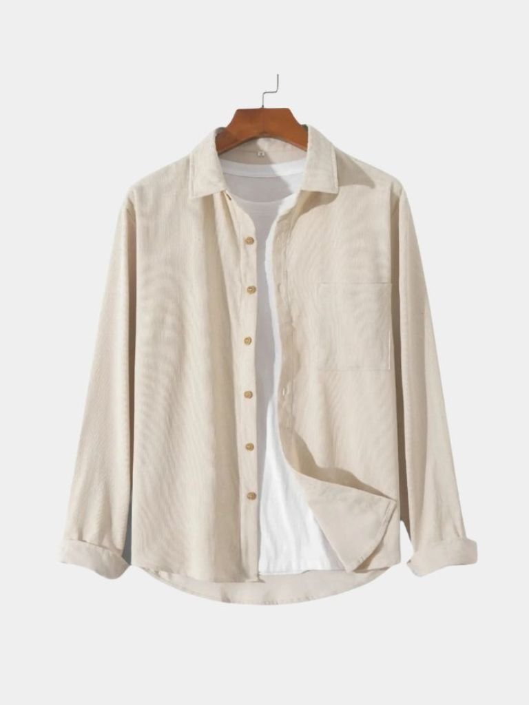 Camicia a maniche lunghe in velluto a coste - Aurelio Club