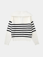 Pullover a righe con zip corta - Aurelio Club