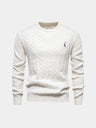Pullover girocollo in misto cotone - Aurelio Club