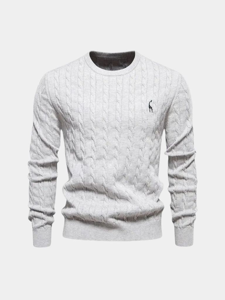 Pullover girocollo in misto cotone - Aurelio Club