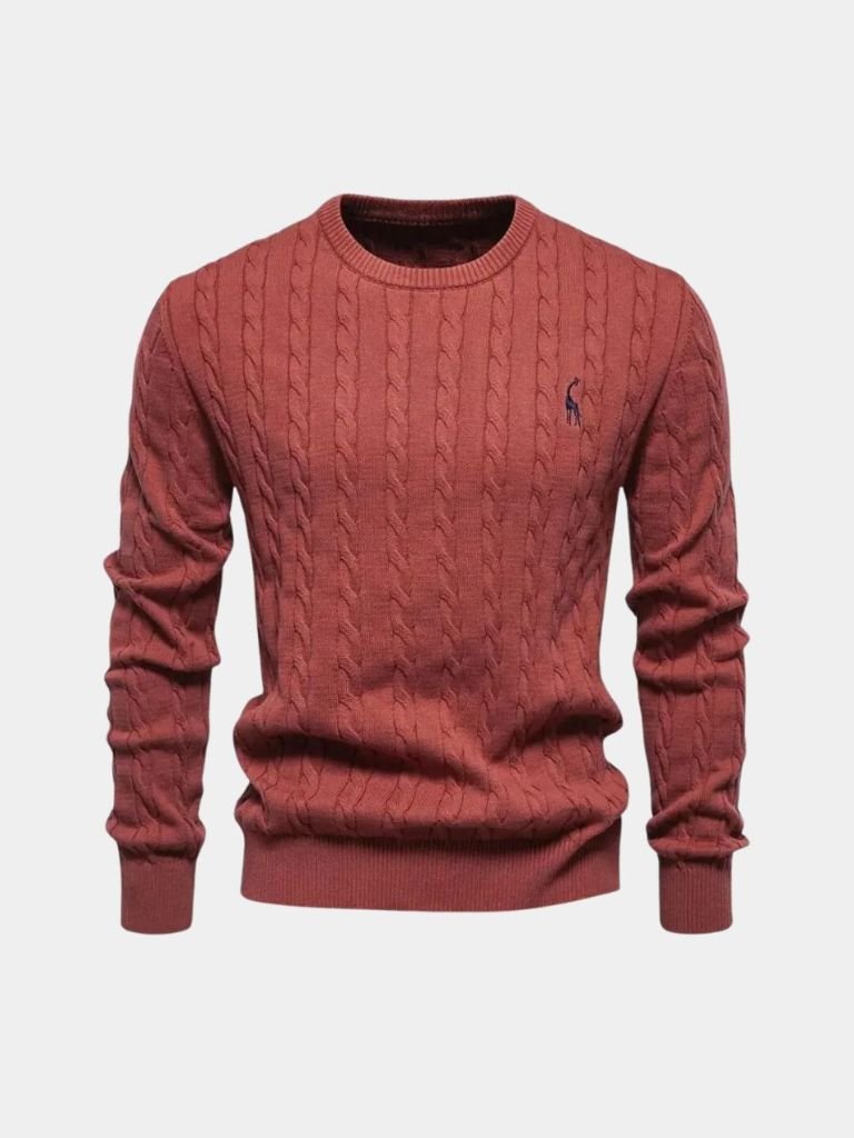 Pullover girocollo in misto cotone - Aurelio Club