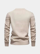 Pullover girocollo a righe in misto cotone - Aurelio Club