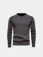 Maglia girocollo a maniche lunghe in misto cotone - Aurelio Club