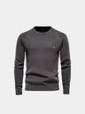 Maglia girocollo a maniche lunghe in misto cotone - Aurelio Club