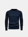 Maglia girocollo a maniche lunghe in misto cotone - Aurelio Club